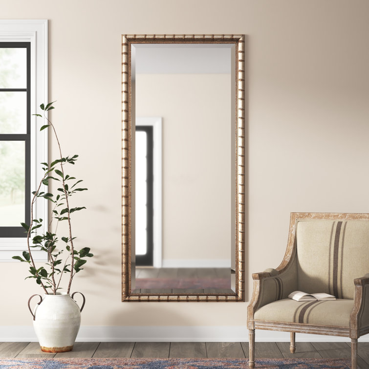 Birch Lane™ Atherton Rectangle Wood Floor Mirror | Wayfair